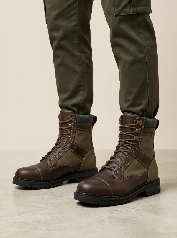Men's Tonal Detail Tactical Work Boots