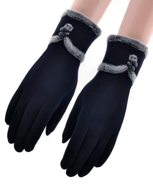 Classic Faux Fur Winter Gloves