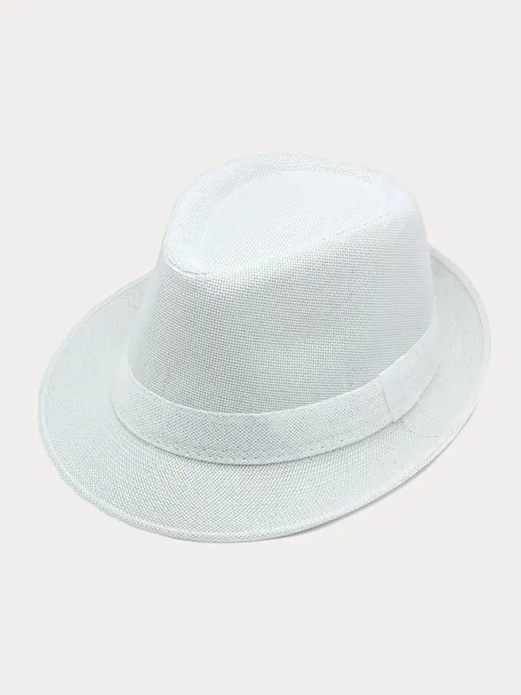 Beach Sun Protection Cotton Fedora Hat