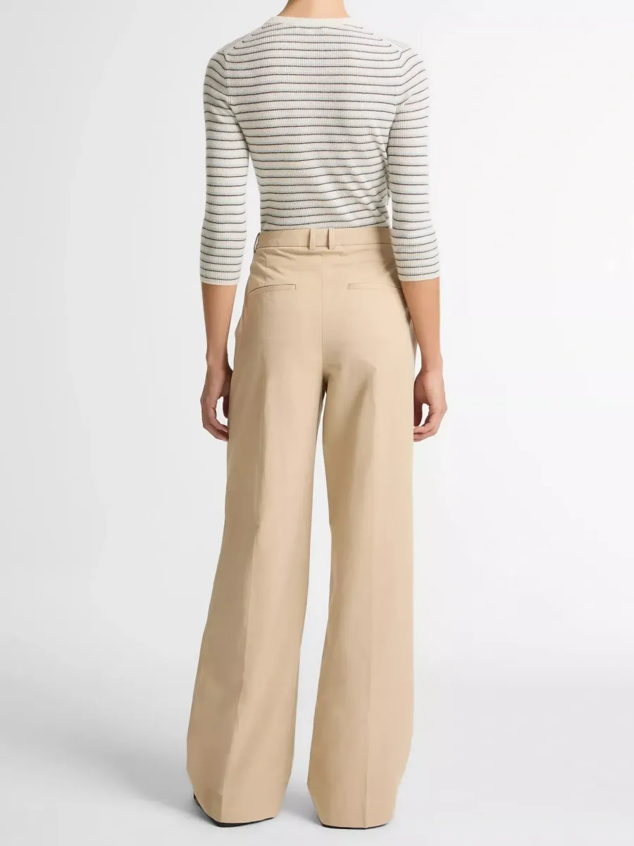 Pleated Wide-Leg Pants