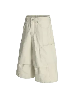 Relaxed Wide-Leg Shorts