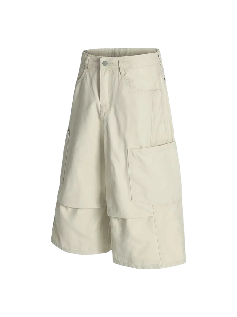 Relaxed Wide-Leg Shorts
