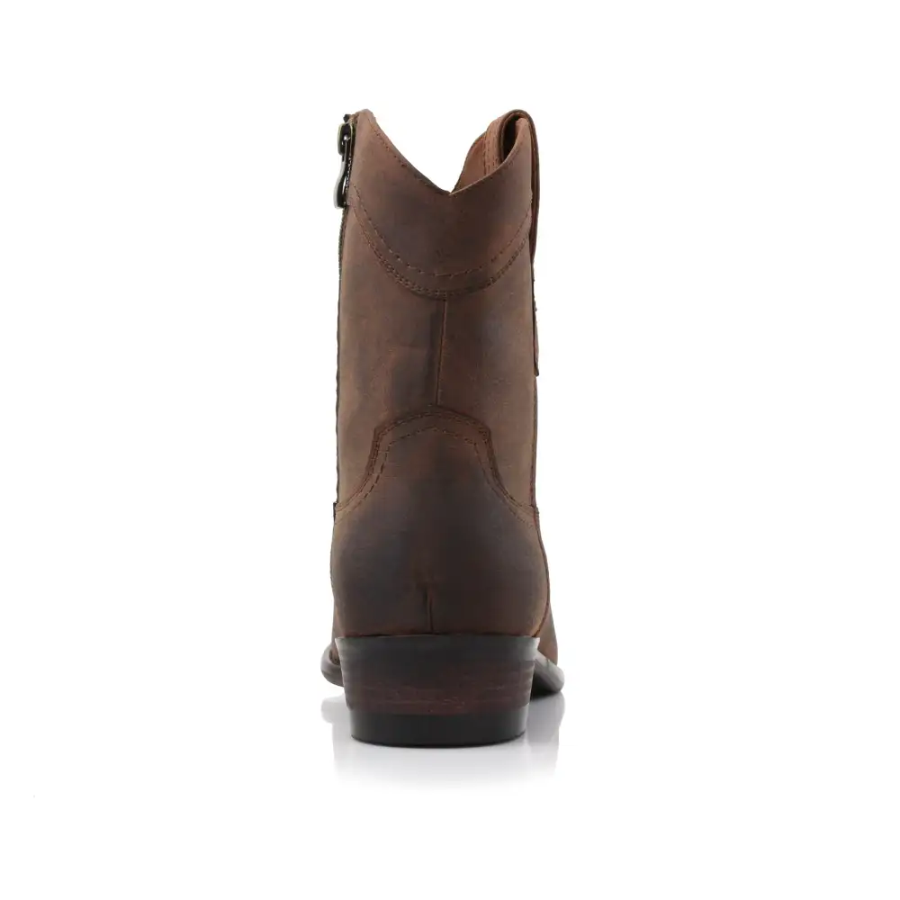Faux-Suede Suede Faux-Leather Western Boots