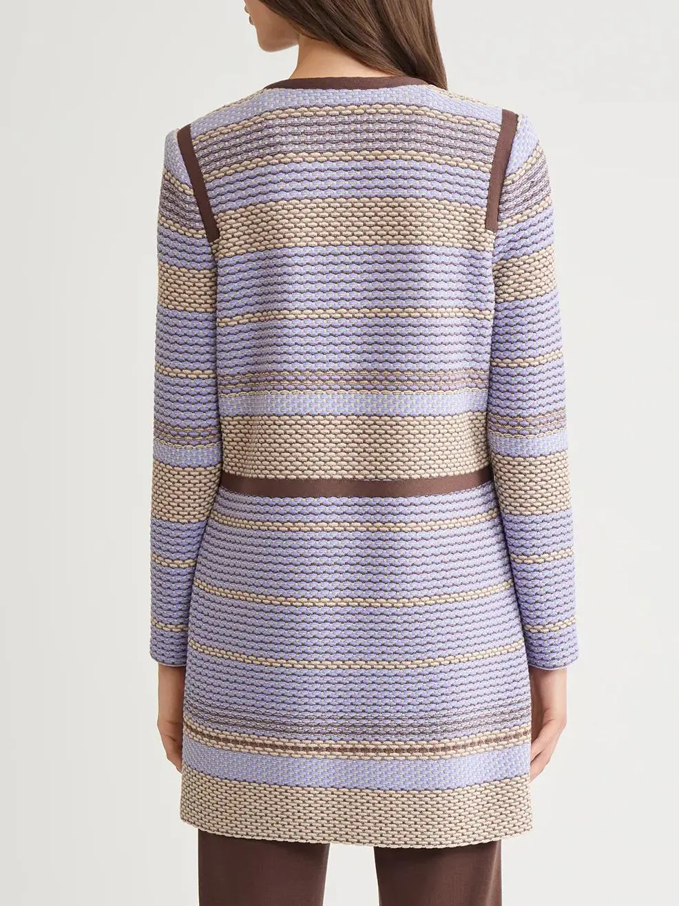 Medium To Long Striped Knitwear
