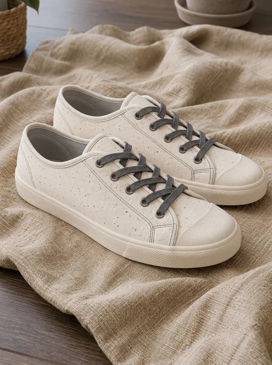 Men's Casual Minimalist Speckled Printed Canvas Shoes