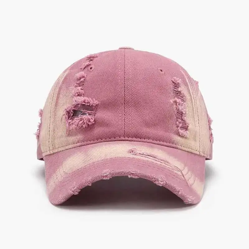 Distressed Adjustable Cotton Hat