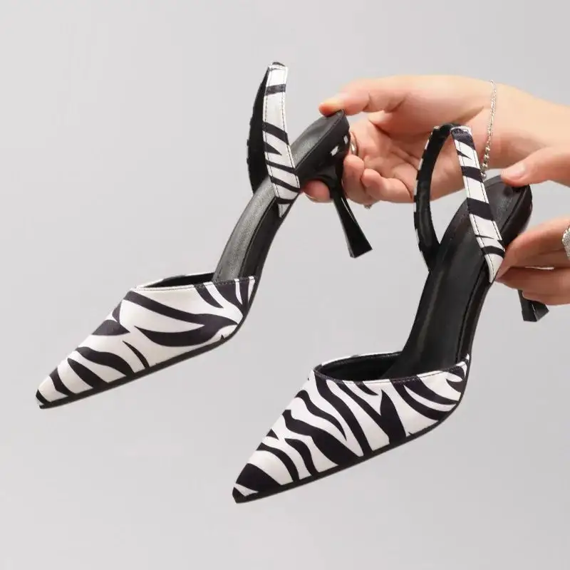 Pointed Toe Slingback Slip On Casual Shoes