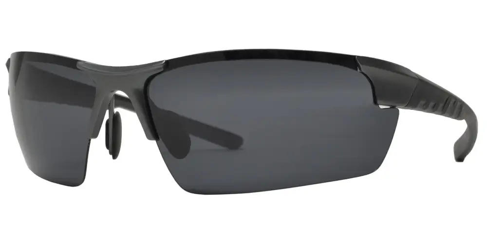 Polarized Aluminum-magnesium Alloy Full Frame Semi Rimless Sports Sunglasses