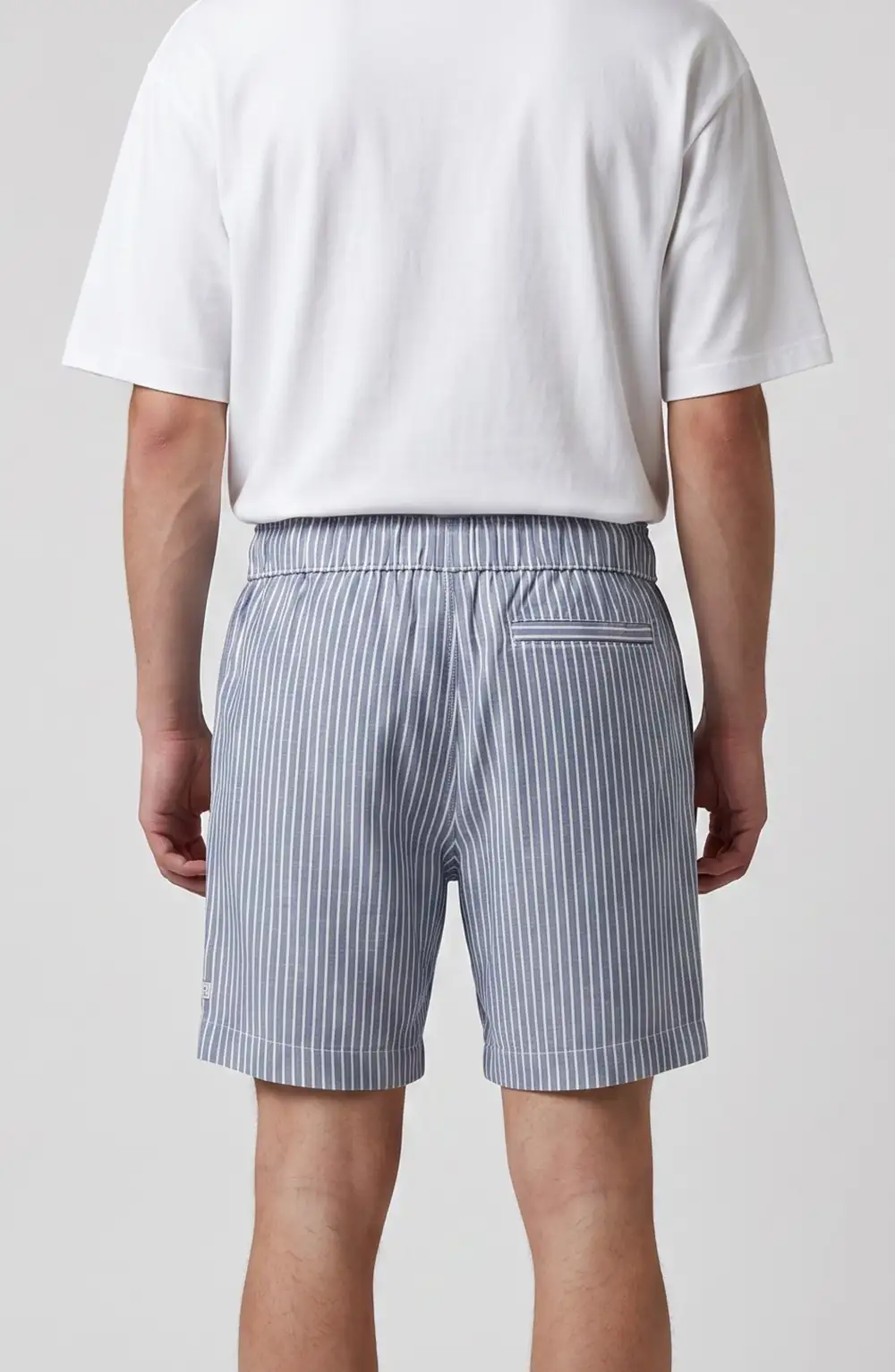 Men's Relaxed Cotton Linen Patch Pocket Shorts