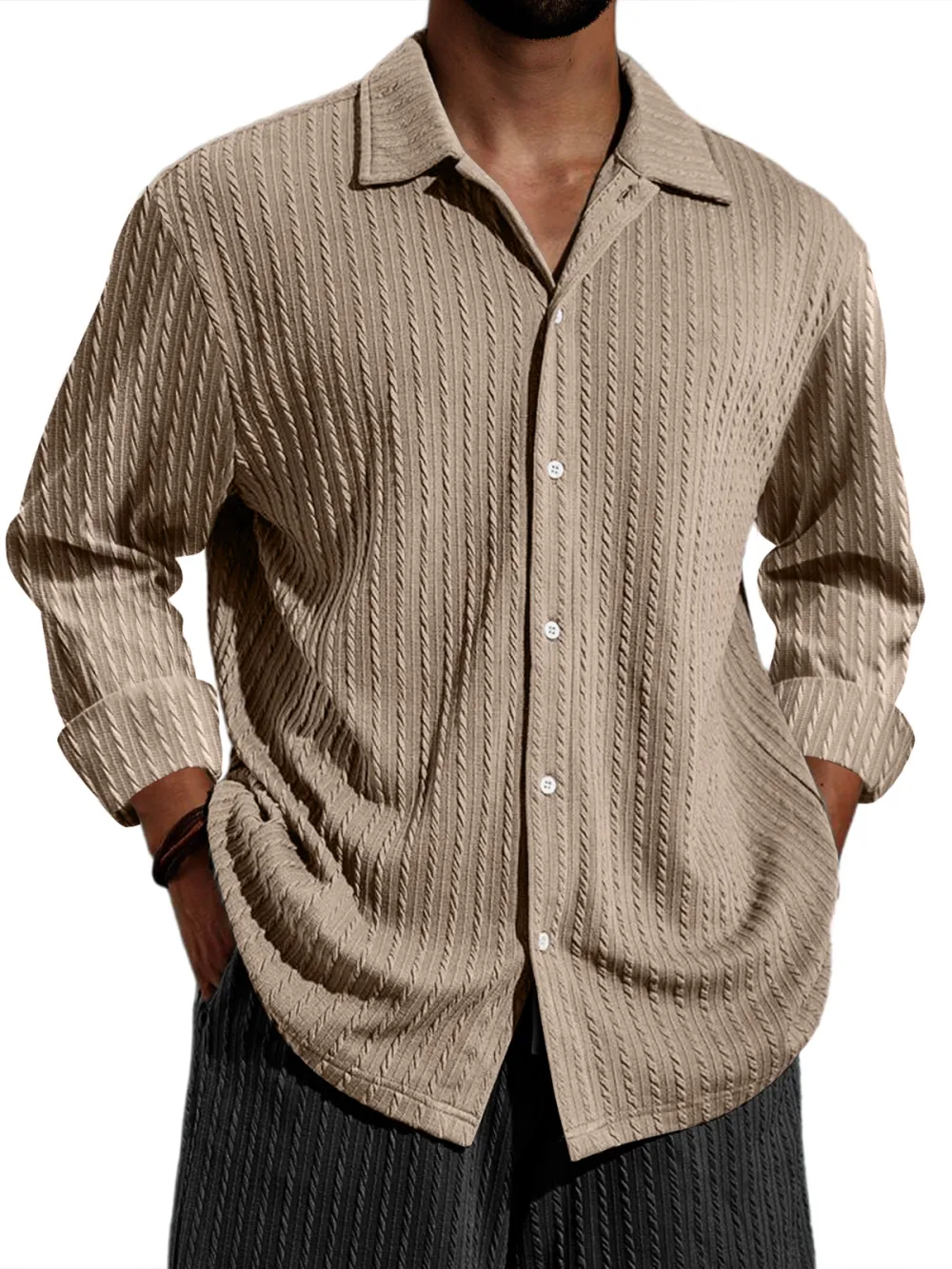 Long Sleeve Striped Shirt