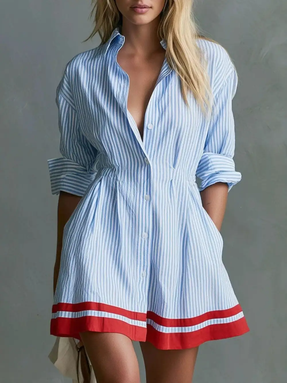 Simple Long Sleeve Casual Dress
