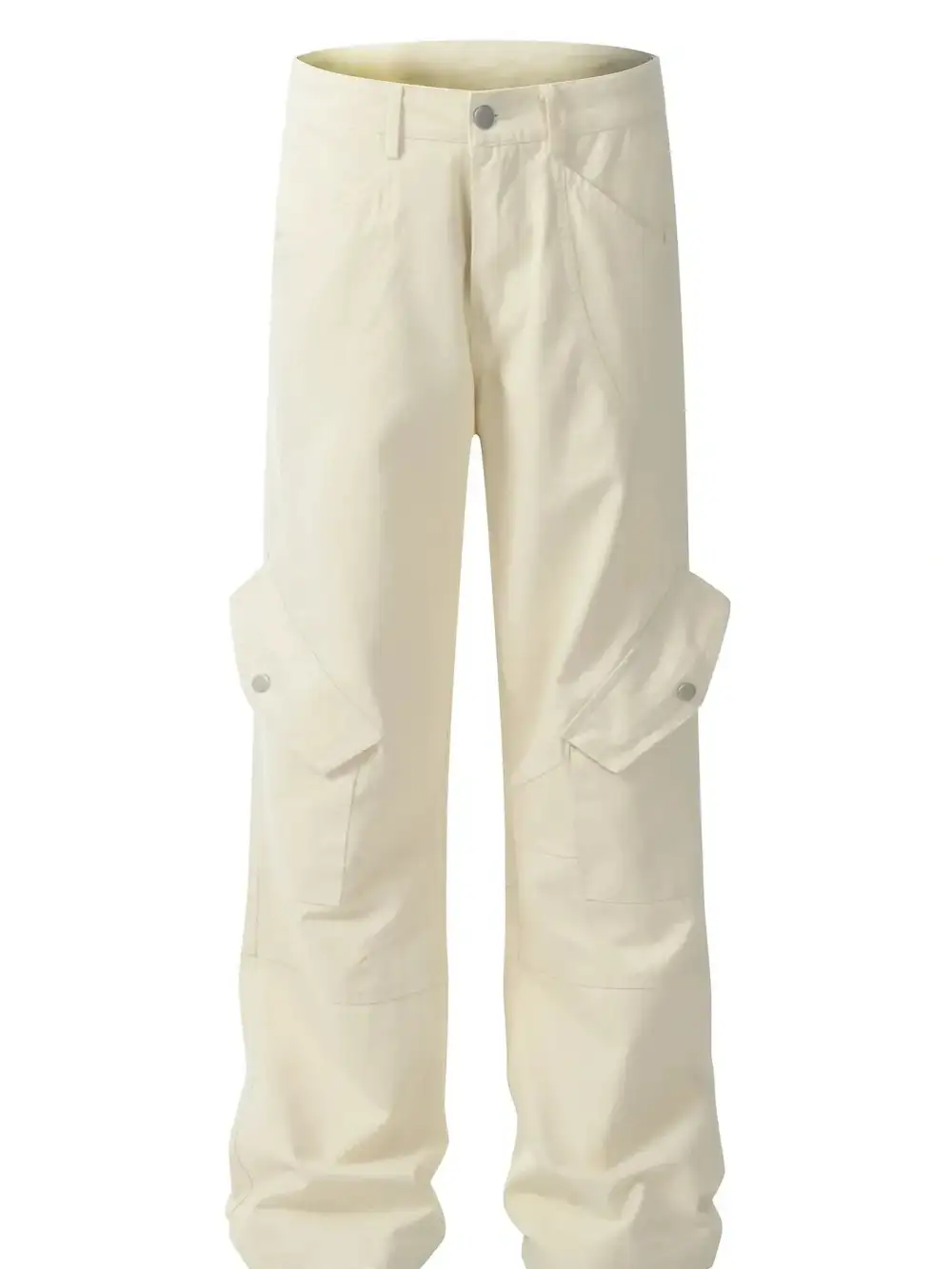 Pocketed Cargo Straight Pants With Multi-Pocket
