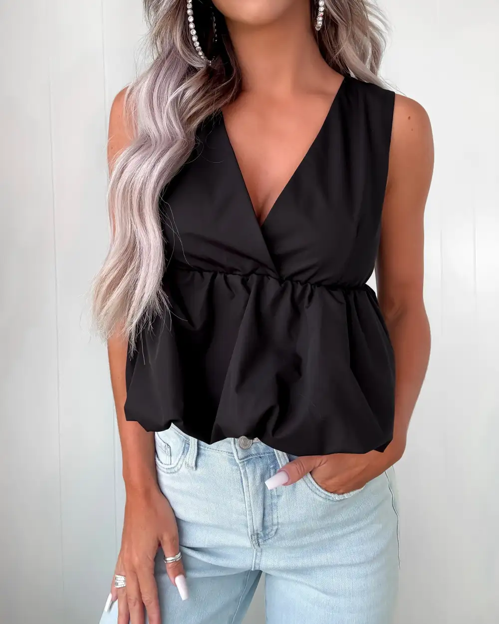 Modern Classic Peplum Top