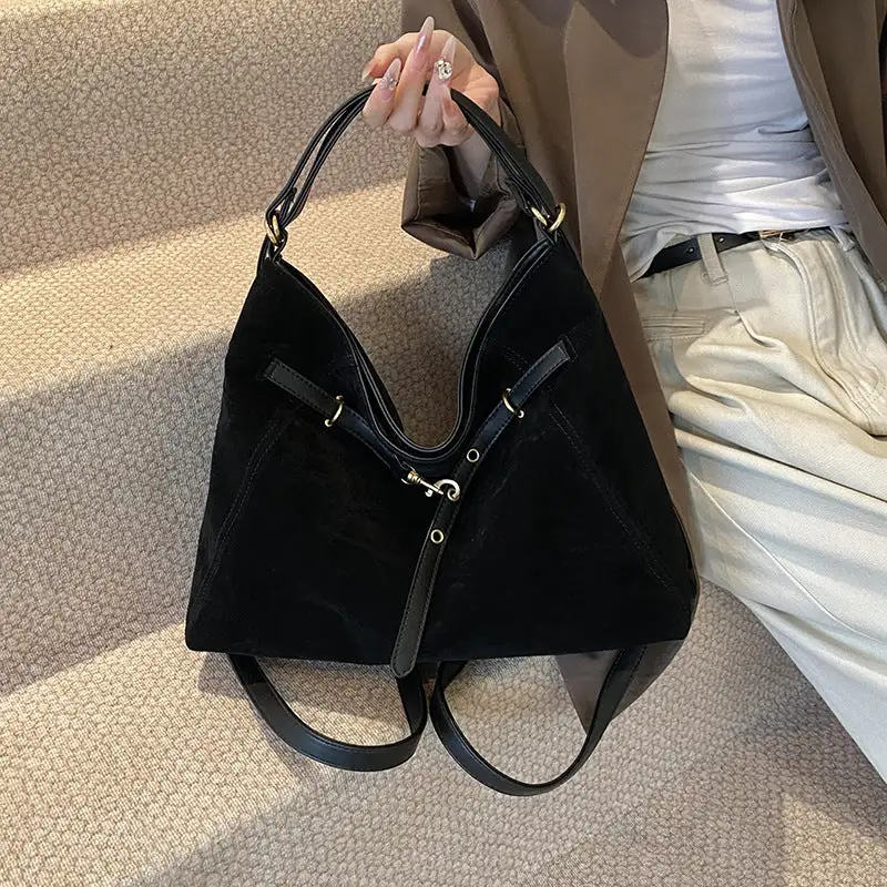 Roomy Suede Backpack