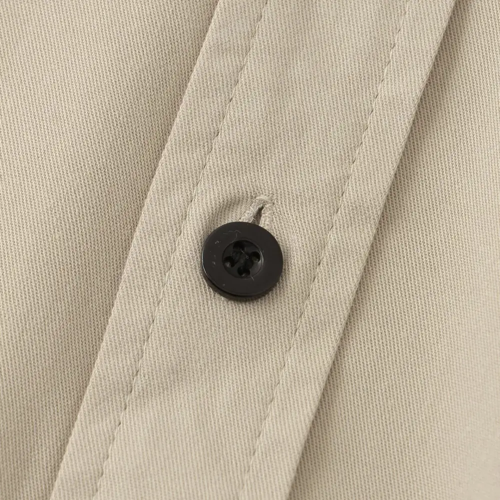 Relaxed Button Front Short Sleeve Collared Polo Shirt