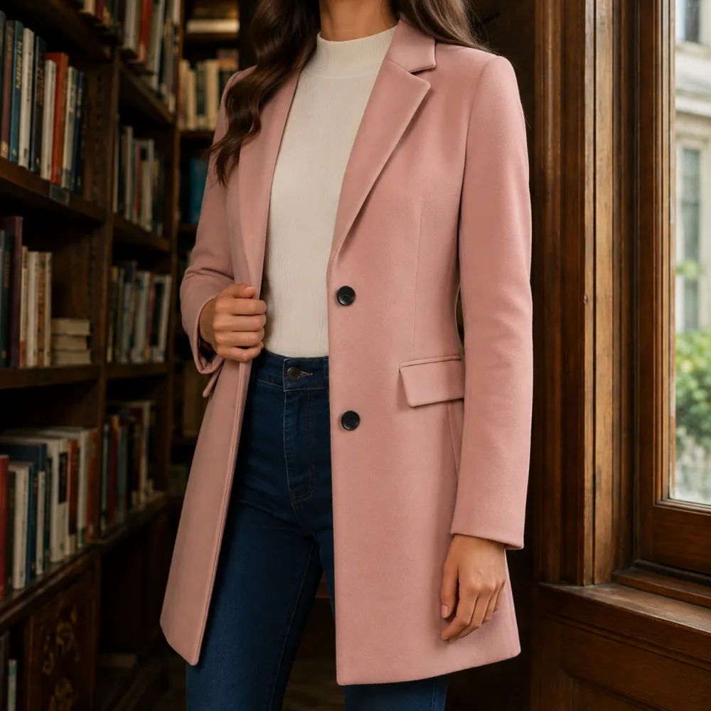 Tailored Notched Lapel Jacket