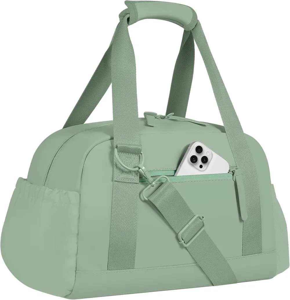 Mini Gym Bag for Women Girls Small Gym Tote Bag with Wet Compartment Waterproof Travel Duffle Bag Cute Workout Sport Bag