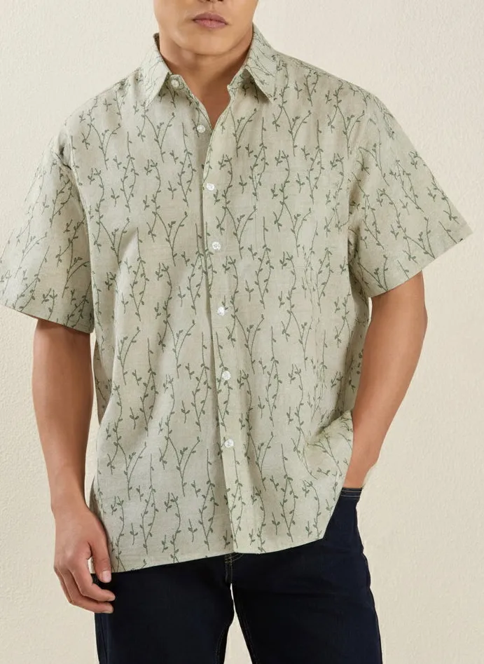 Everyday Regular Fit Half Sleeve Printed Men's Formal Shirt