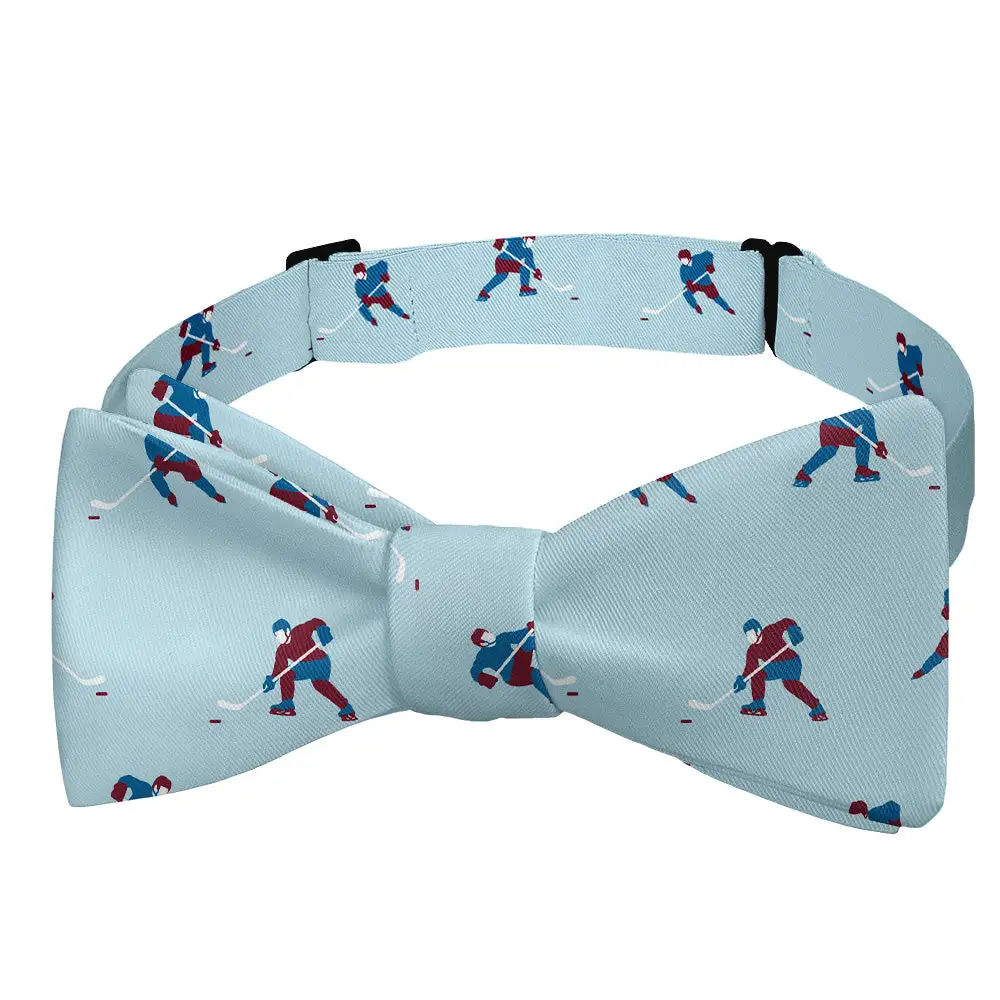 Hockey Motif Bow Tie
