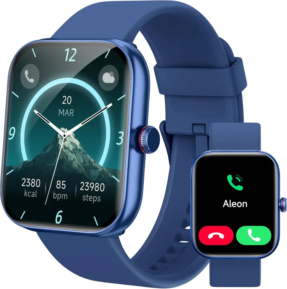 Smart Watch for Women Men, Smartwatch for iPhone & Android Bluetooth (Answer/Call) Built-in Alexa, 1.91