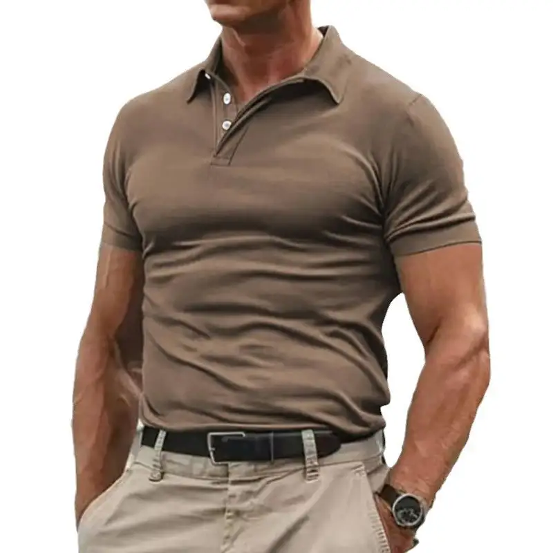 Everyday Ribbed Short Sleeve Cotton Polo Shirt