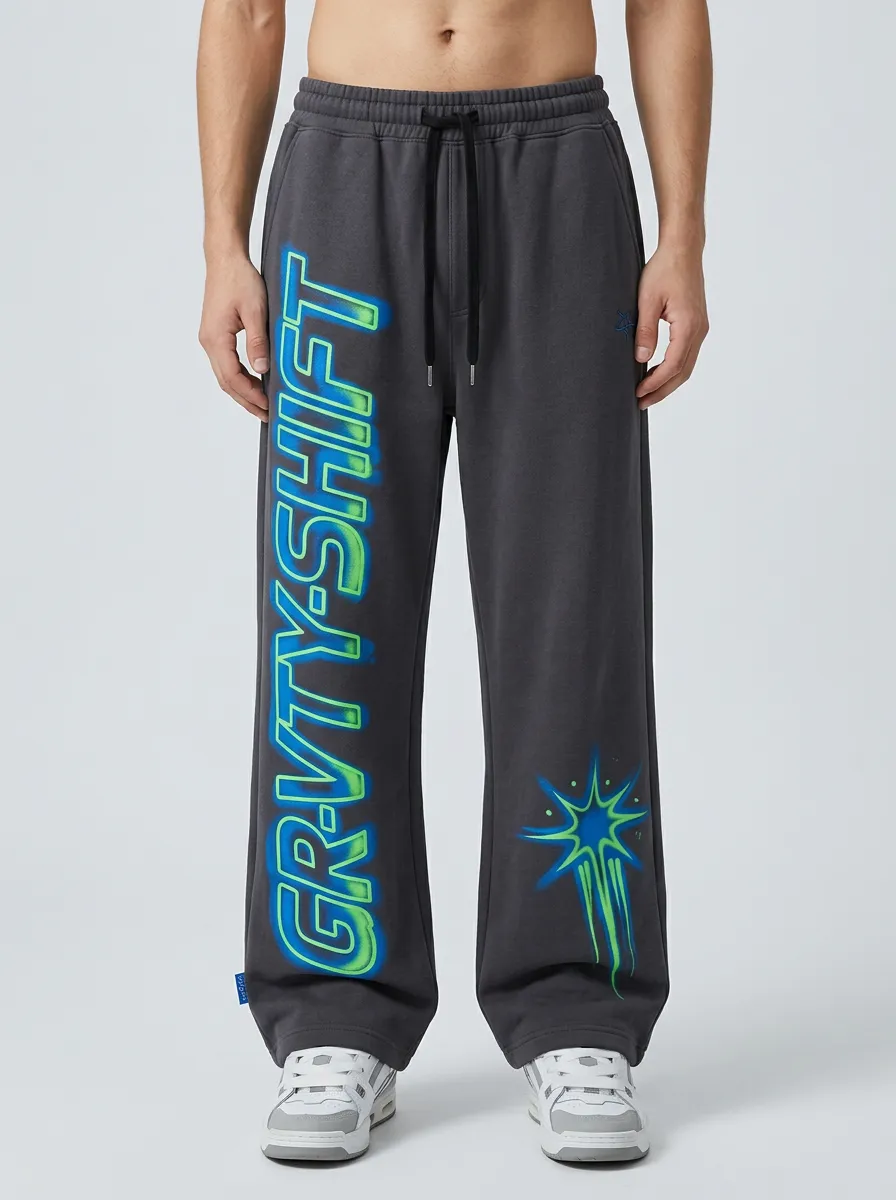 Unisex Streetwear Star Sweatpants