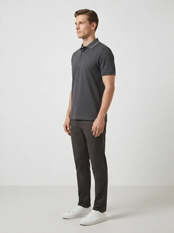 Refined Road-Ready-Look Men's Polo Shirt