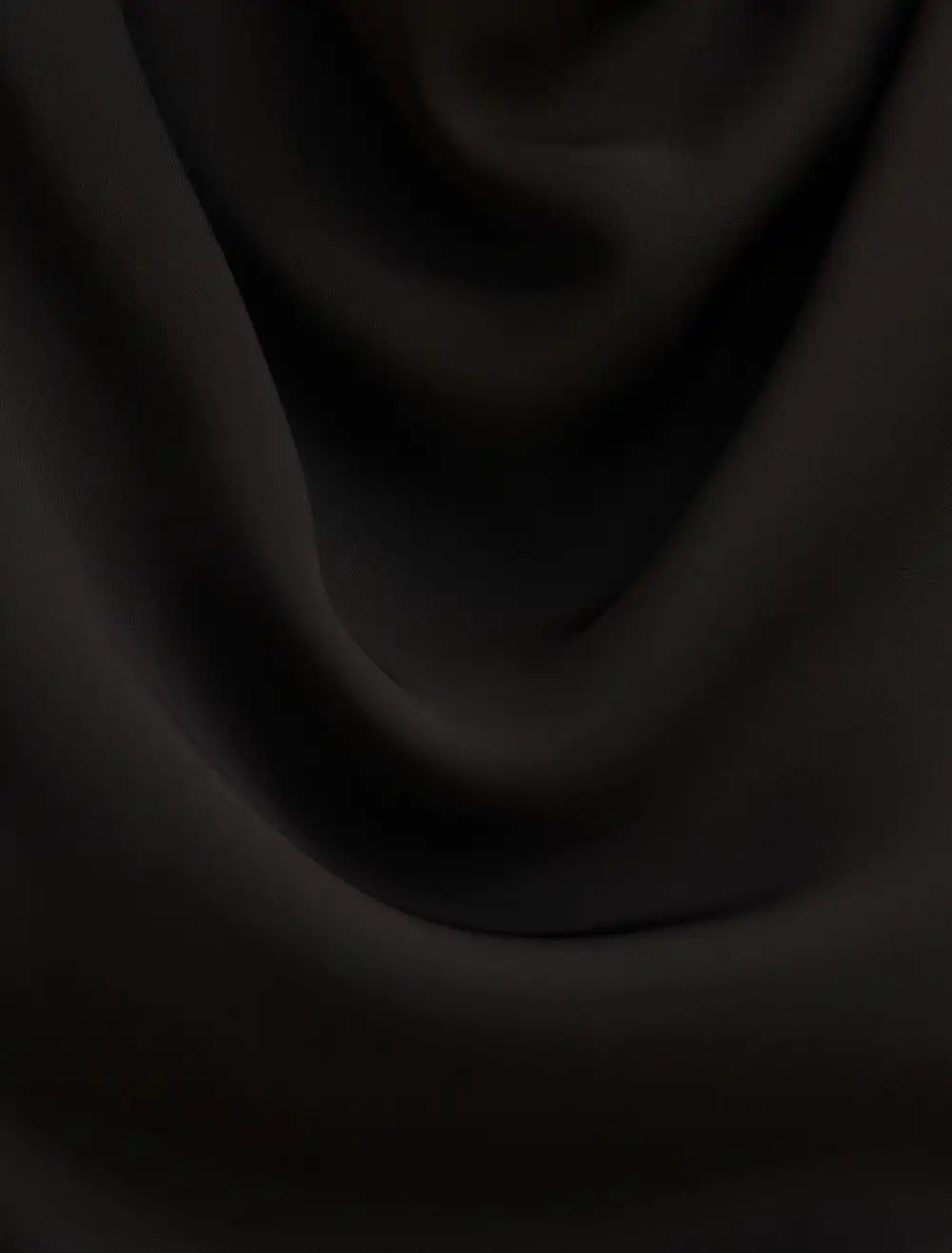 Black Sleeveless Draped Cowl Neck Top