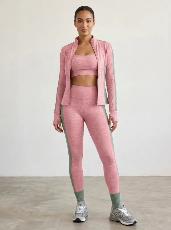Training Colorblock Detail Collection Women's Three Piece Activewear Set