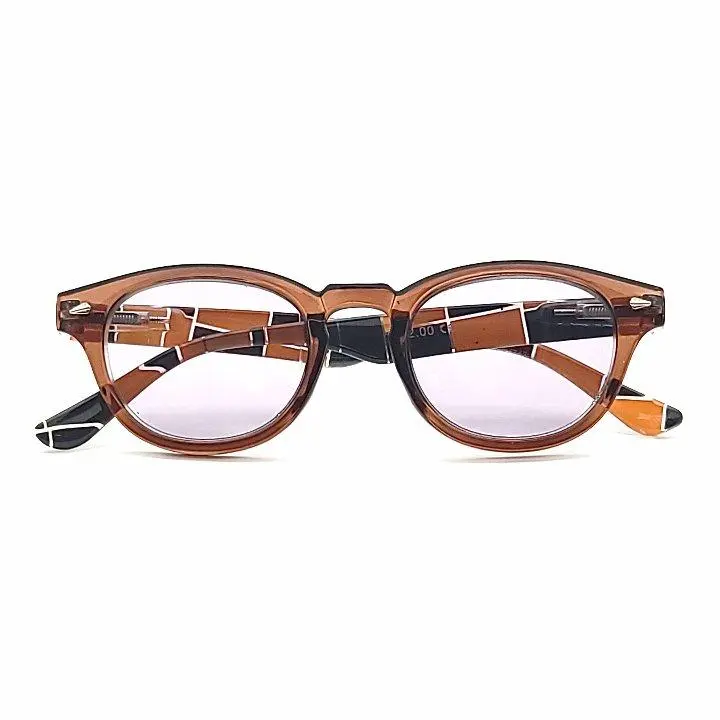 Classic Round Full-Lens Smoke-Lens Reading Sunglasses