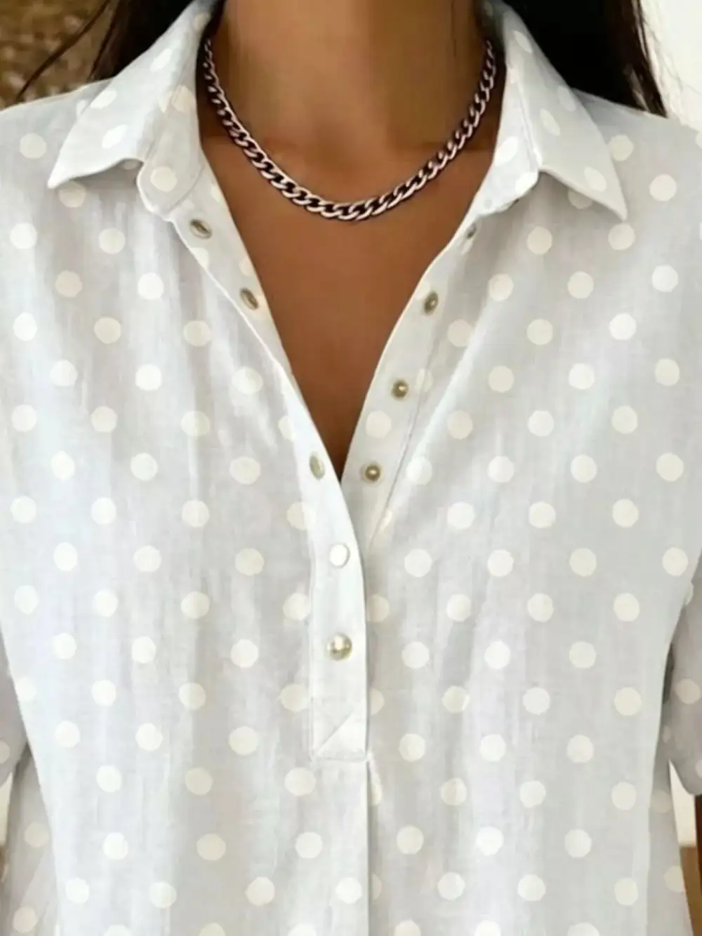 Polka Dot Short Sleeve Shirt