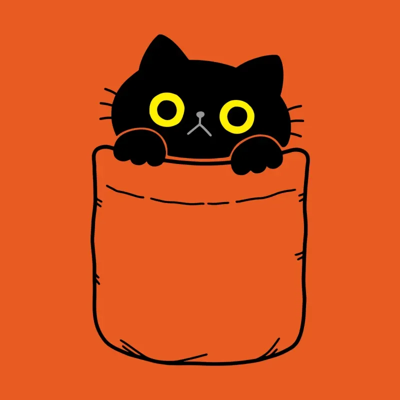 Pocket Cat Hoodie, Cute Casual Style Pick
