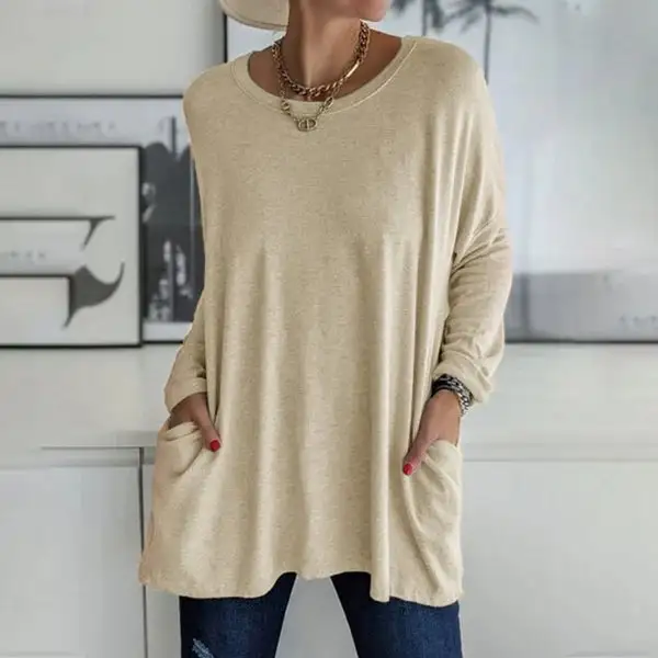  Relaxed Long Sleeve Top