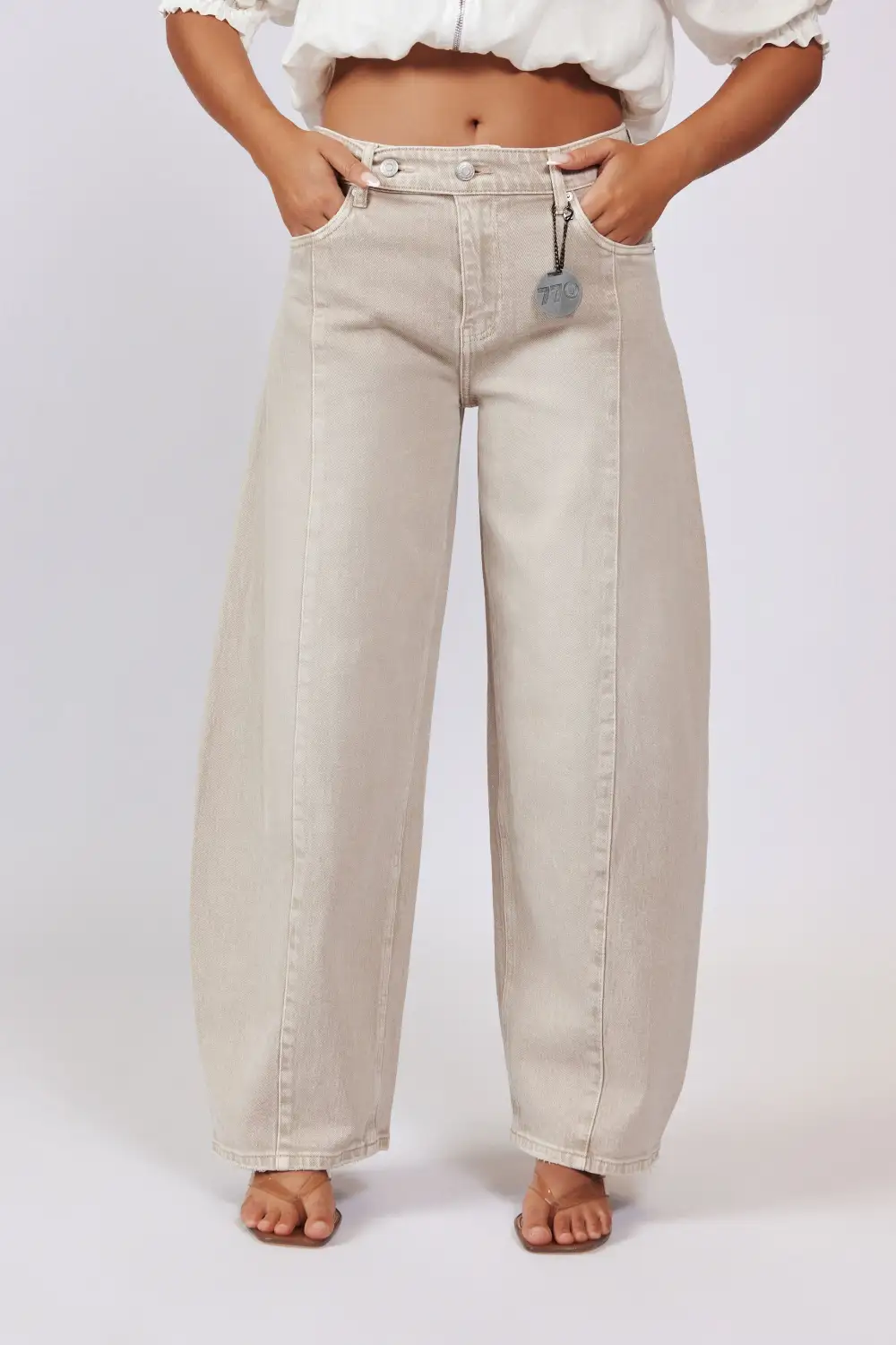Strap Detail Stitch Detail Button Detail Jeans