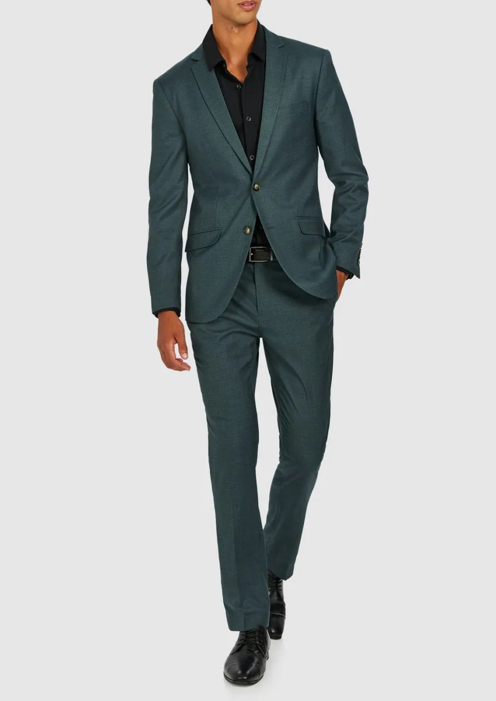 Classic Noble And Mature Dark Green Suit
