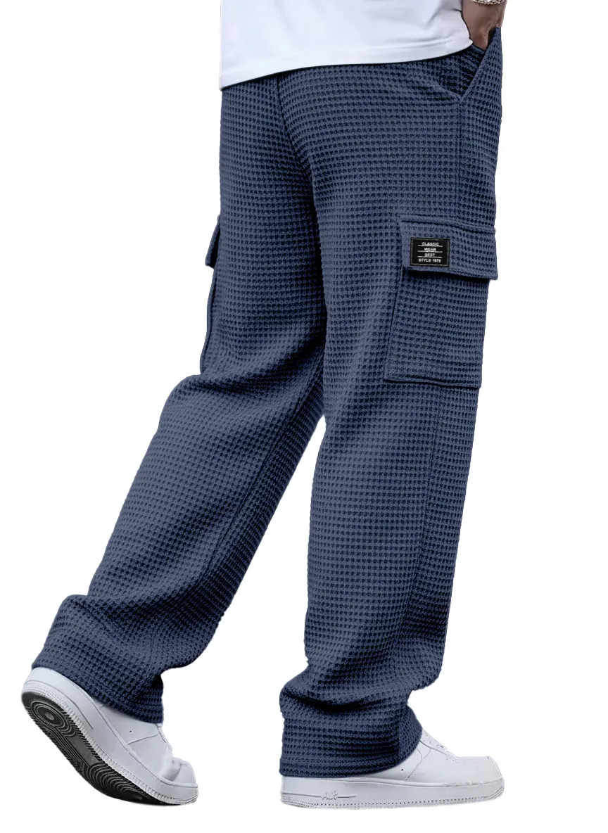 Textured Knit Utility Pocket Trousers