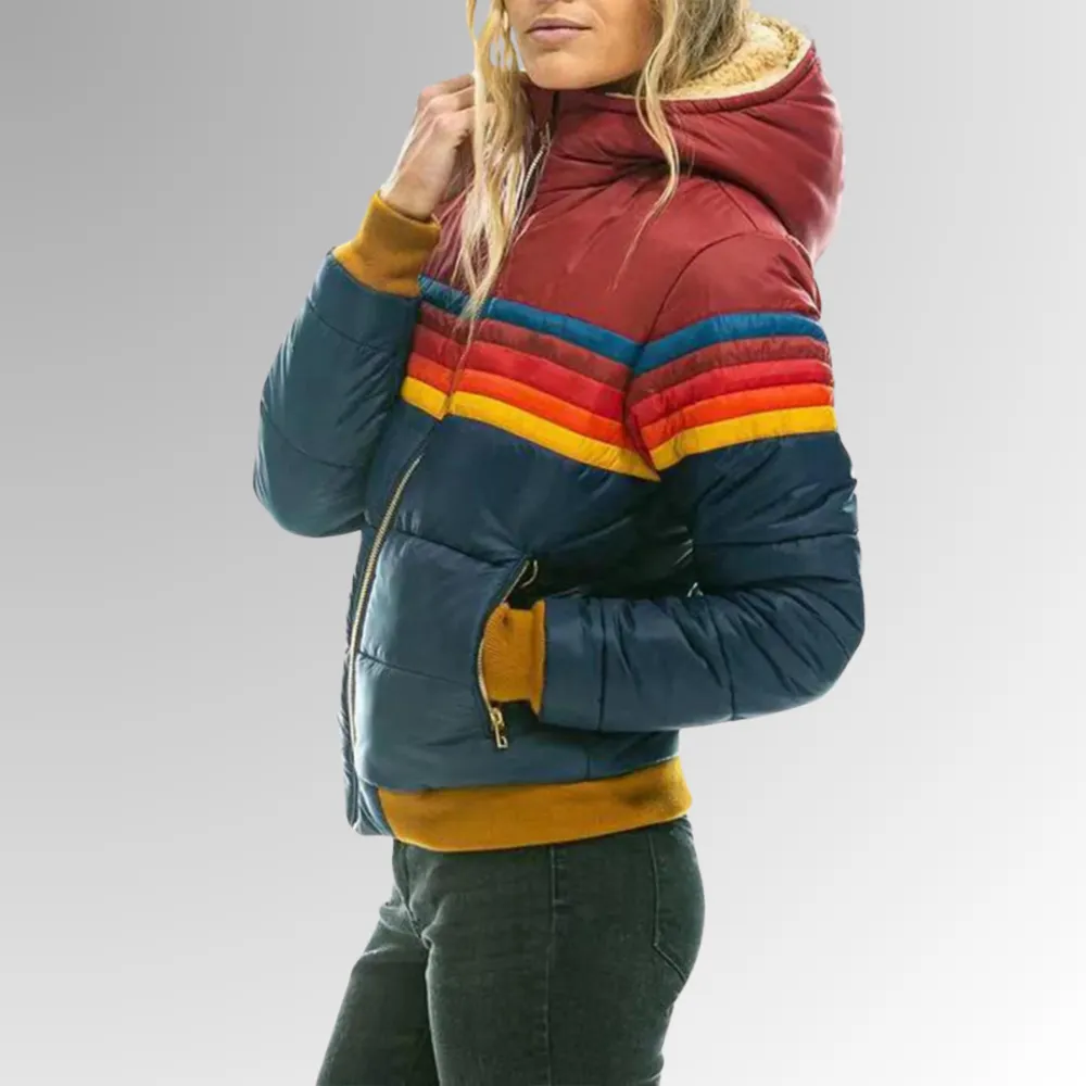 Women's Puffer Jacket With Flattering Silhouette and