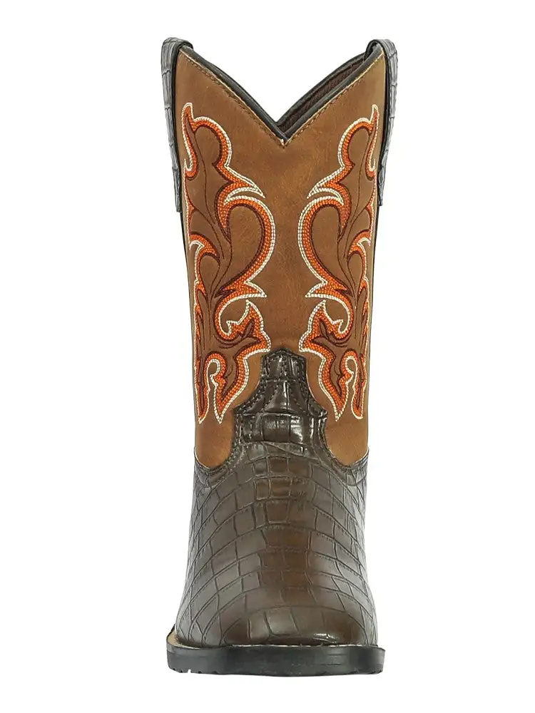 Rugged Round Toe Men's Western Boots