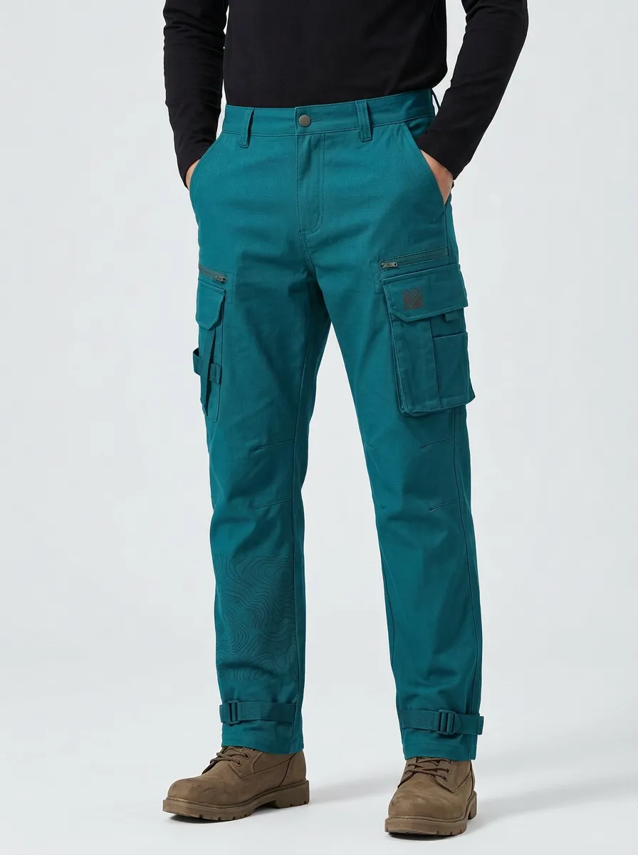 Topographic Map Tactical Cargo Pants