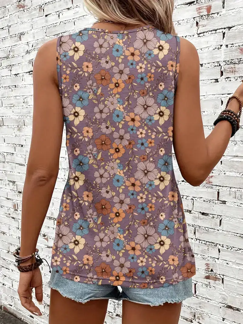 Floral Sleeveless Top