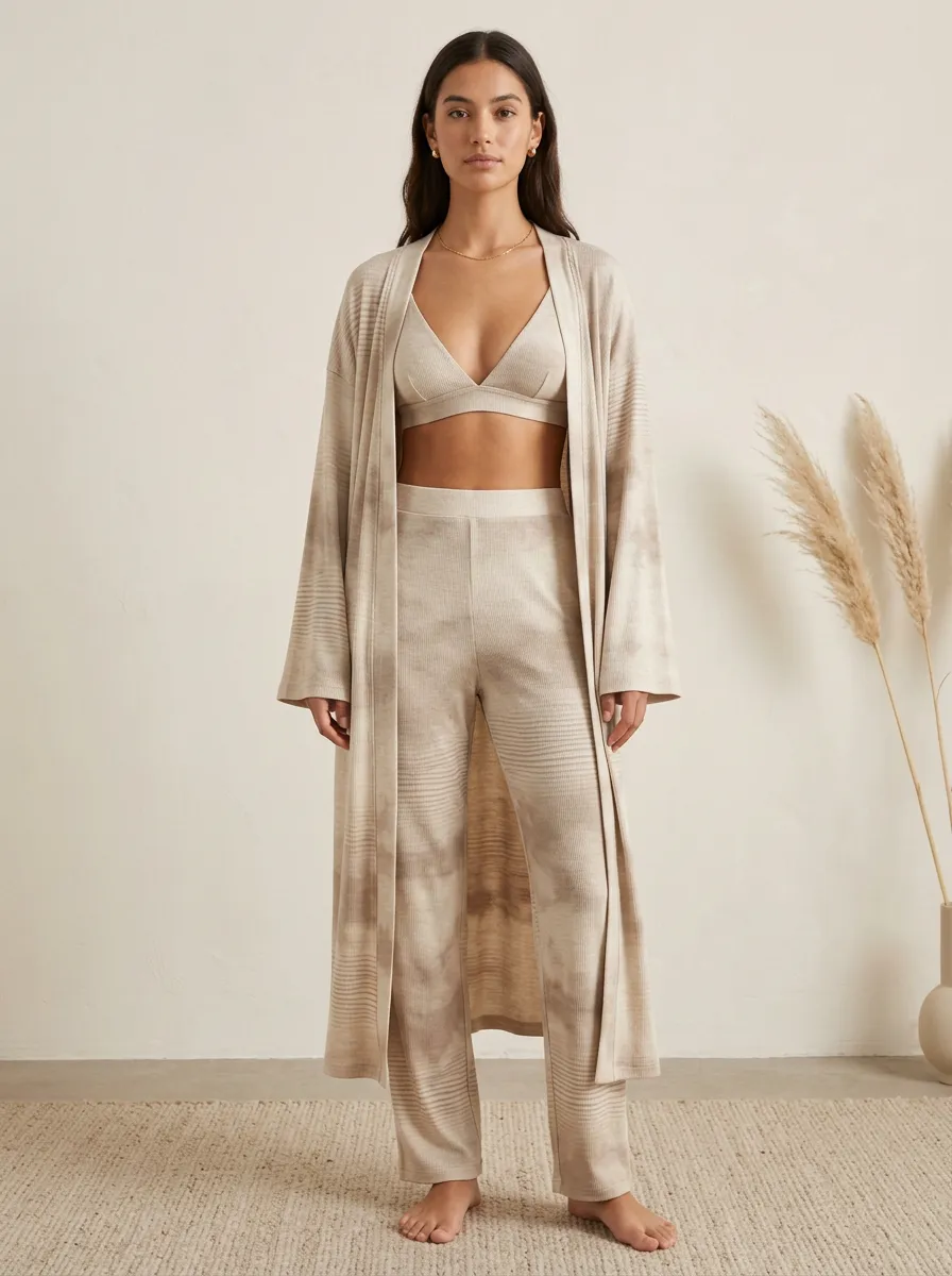 Tie Dye Textured Lounge Set