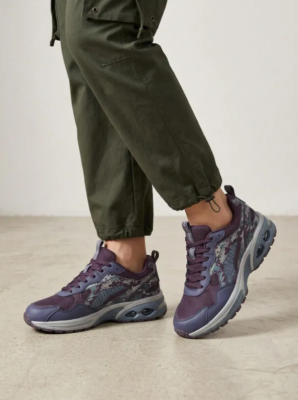 Men's Digital Camo Pattern Printed Sneakers