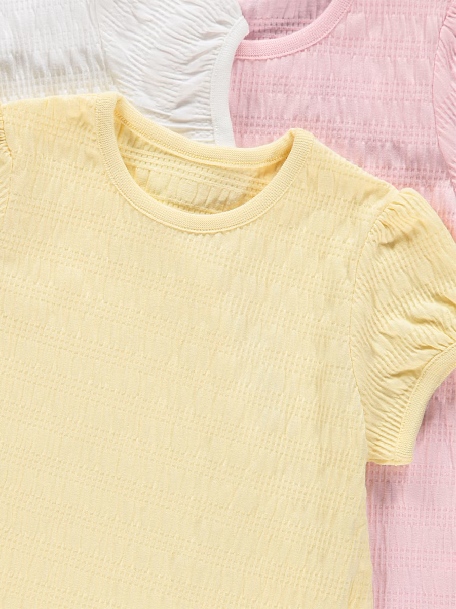 Pastel Shirred T Shirts 3 Pack detail 1