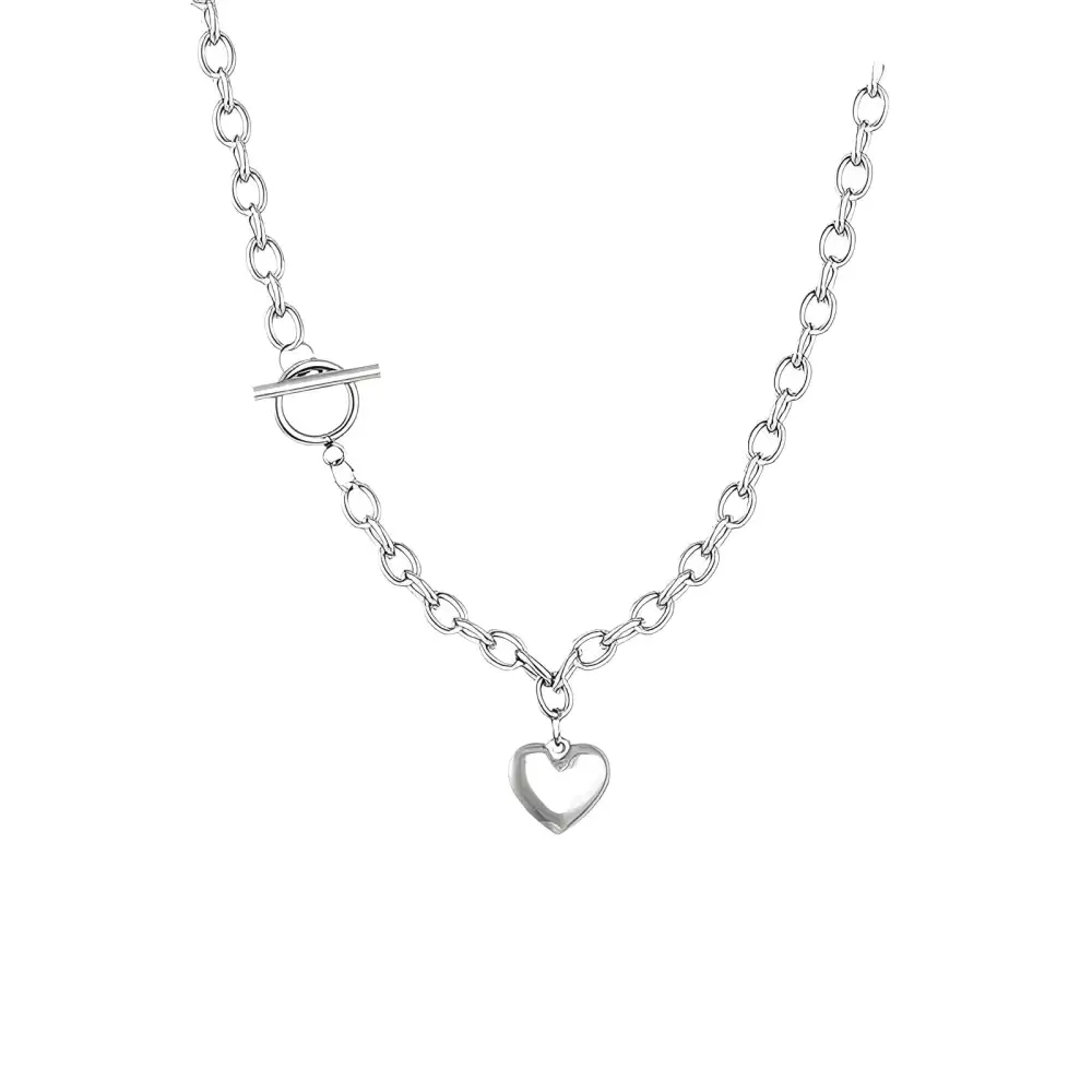 Draped Heart Necklace