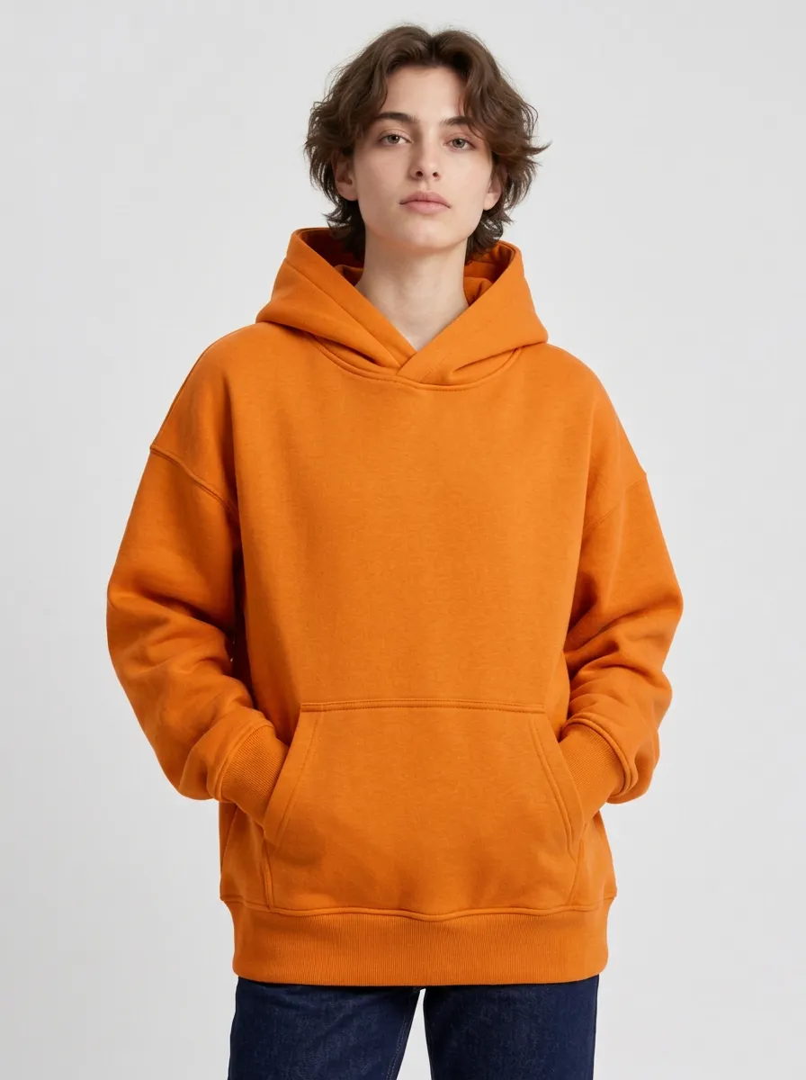Unisex Plain Easy Motion Leisure Hoodie