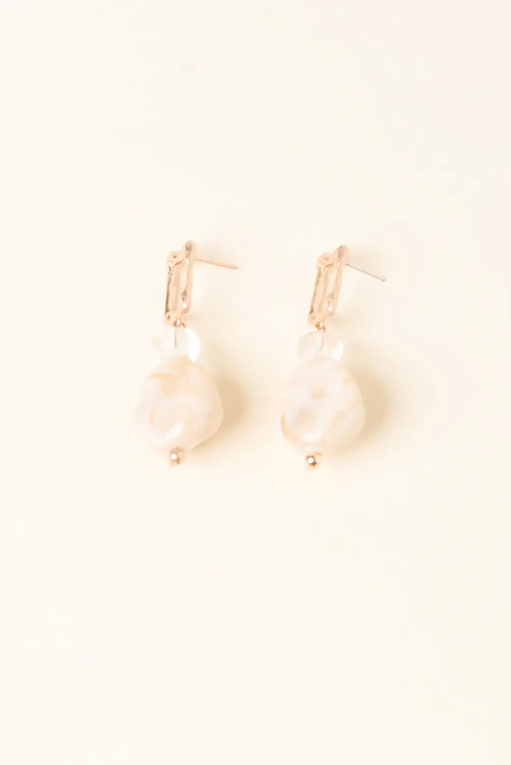 Square Beaded Drop Earrings