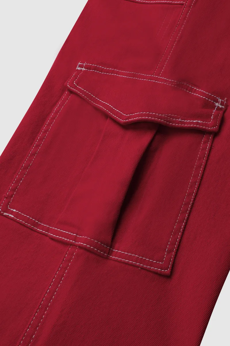 Flap Pocket Zip Fly Jeans