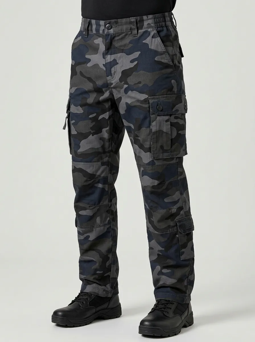 Men's Tactical Outdoor Camouflage Printed Cargo Pants
