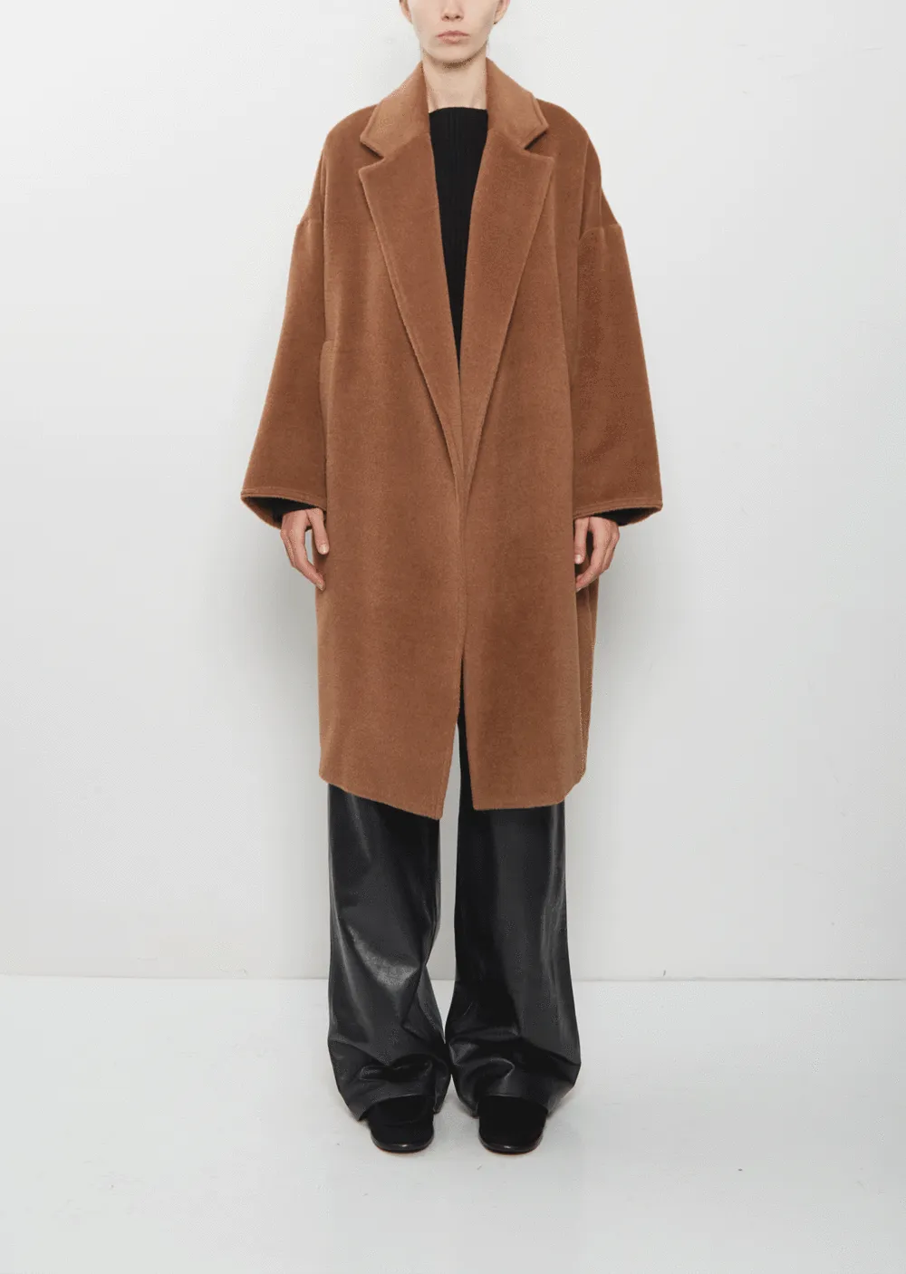 Women's Classic Oversized Notch Lapel Coat