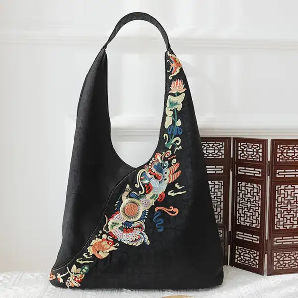 Buddha Stones Fish Flower Bag